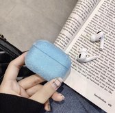 Airpods Case Cover - Glitters Blauw - Beschermhoes - Bescherm Etui - Geschikt voor Apple Airpods Pro