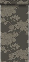 Origin Wallcoverings behang bloemen bruin - 345925 - 53 cm x 10,05 m