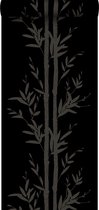 Origin behang bamboe mat zwart en grijs - 345748 - 53 cm x 10,05 m