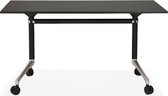 Verrijdbare bureautafel HELPE - zwart - 140 cm - Kokoon Design