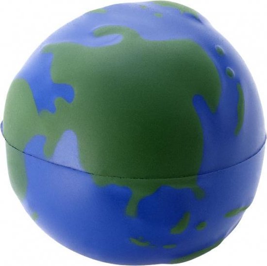 1x stuks Stressballen globe/wereldbol/de aarde 6.7 cm - Save the planet artikelen