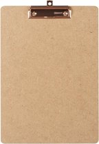 Presse-papiers LPC - presse-papiers - bois / mdf / panneau de fibres de bois - pince en cuivre A4 -120 mm
