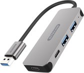 Sitecom USB-A HUB 4 Poorten 2X USB-A - overdrachtssnelheden tot 5Gbps en 7.5W power