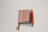Note Booklet - gridded burgundy