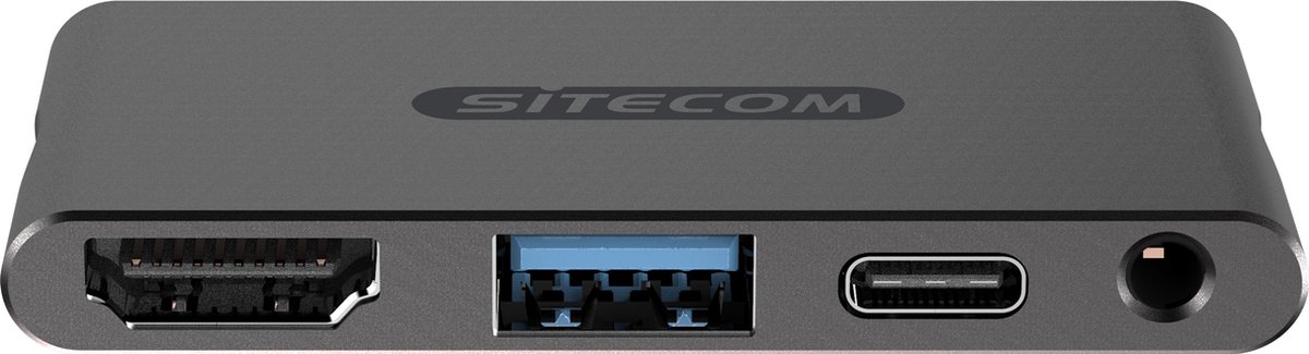 Sitecom Adaptateur multiport CN-392, USB-C - HDMI, USB-A, jack 3.5