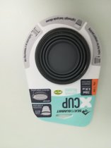 Nylon beker opvouwbaar - duurzaam - grijs