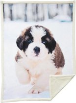 Sherpa plaid 150x200 cm PUPPY - 100% polyester