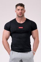Bodybuilding T-Shirt Zwart - Nebbia 172 Muscle Back Shirt