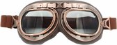 CRG vintage motorbril - smoke glas | bruin | dames & heren