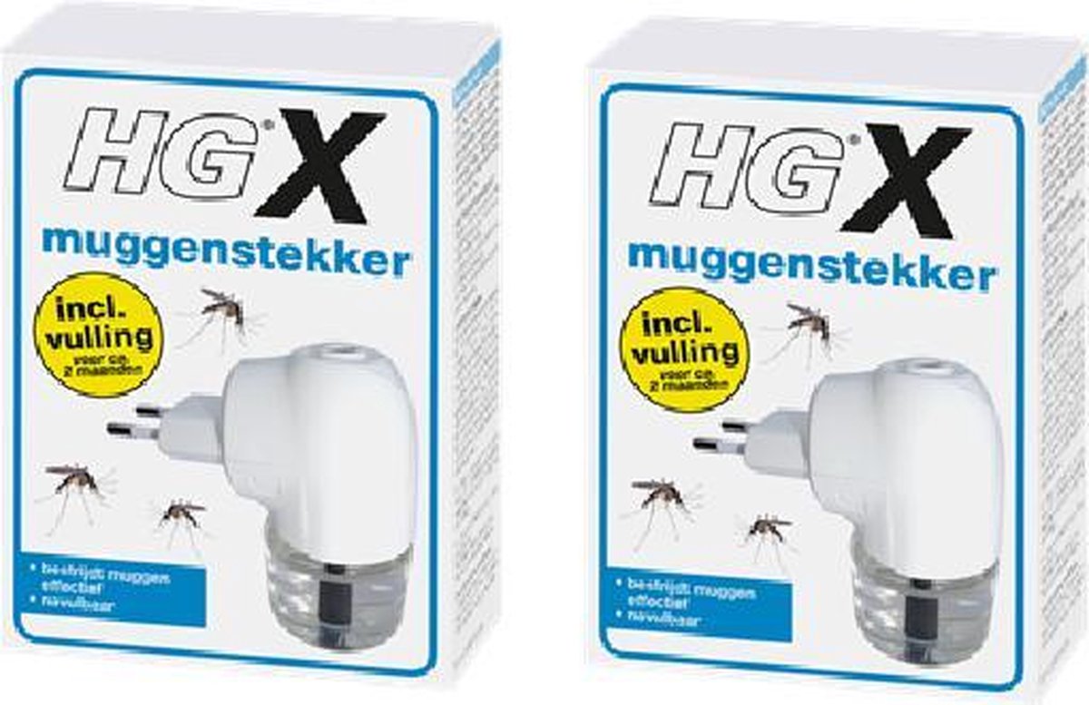 HGX Muggenstekker anti muggen - 2 Stuks !