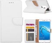 Bookcase Geschikt voor: Huawei Y7 2017 - Wit - portemonnee hoesje