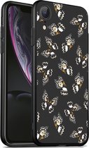 iMoshion Design voor de iPhone Xr hoesje - Vlinder - Zwart / Wit