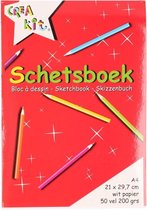 Schetsboek A4 papier - 50 vellen - Tekenboeken A4 papier