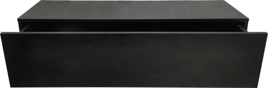 Armoire flottante - armoire penderie - table de chevet avec tiroir - largeur 100 cm - noir