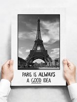 Wandbord: Paris is always a good idea! - 30 x 42 cm