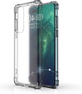 Huawei P40 hoes TPU Silicone Case hoesje met versterkte randen Transparant Pearlycase