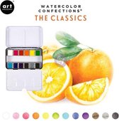 Prima Watercolor -  Confections Watercolor pan - The Classics - set van 12 kleuren
