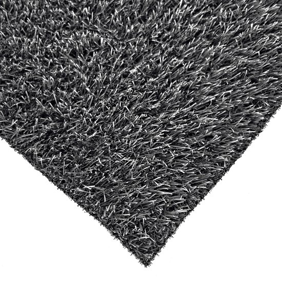 vier keer voorwoord Staat Kunstgras Tapijt RAINBOW Graphite Grey - 4x5M - 25mm|artificial  grass|gazon... | bol.com