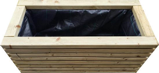 Transparant Verwisselbaar Mos Woodhouse Handgemaakte Houten Plantenbak Geïmpregneerd - 100 cm | bol.com