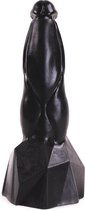 Anaal Dildo met extra zware voet 20 x 7.5 cm no. 61 - zwart