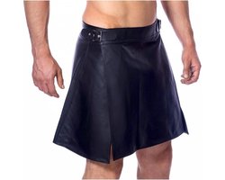Rimba - Lederen Heren Rok - Kilt - Zwart M/L
