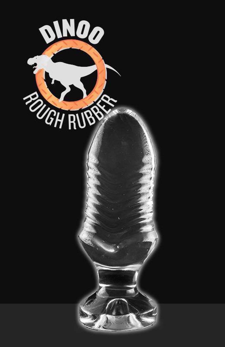 Dinoo Buttplug Tanius 23 x 7 cm - transparant