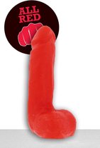 All Red Dildo 20 x 4,5 cm - rood