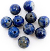 Perles de pierres précieuses en vrac Lapis Lazuli - 10 pièces (6 mm)