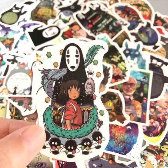 Hayao Miyazaki Anime stickers met My neighbour Totoro en Spirited away thema - Merkloos