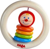 Haba Rammelaar Clown Junior 9 X 9 Cm Hout Blank/rood