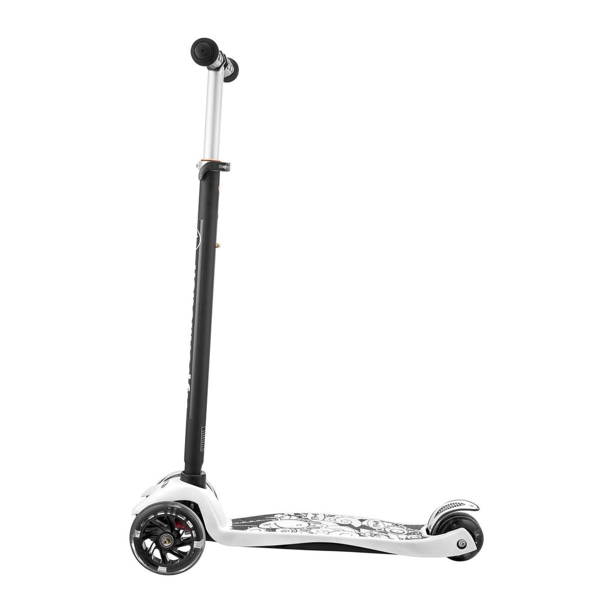 YOLEO Trottinette 5 en 1 Scooter à 3 Roues Rose avec Roues à LED