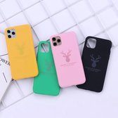 BUCK DEER MOOSE HEAD BOLD IPHONE 11 PRO MAX SILICONE HOESJE - GROEN