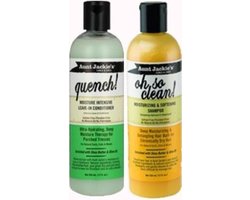 Aunt Jackie's Voordeel set 1x shampoo & 1x Quench leave in conditioner