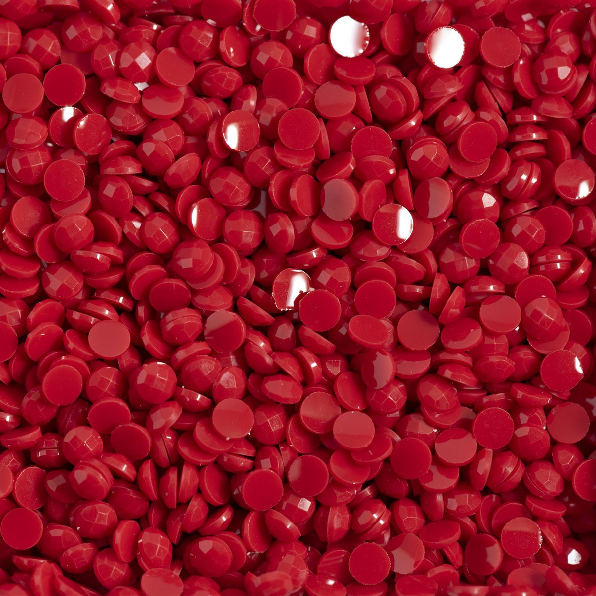 Diamond Dotz® - Diamond painting steentjes los - Kleur Bright Red - 2.8mm steentjes - 12 gr. per zakje