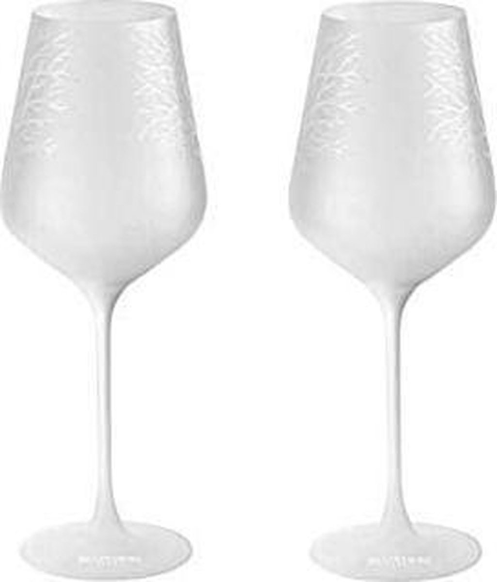 2 x Belvedere Vodka Glasses Frosted Cold Activated | bol.com