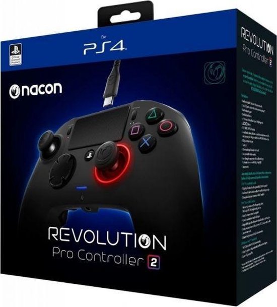 Bol Com Nacon Revolution Pro Playstation 4 Wired Controller V2 Black Ps4