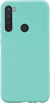 Samsung Galaxy A21 Hoesje Turquoise - Siliconen Back Cover