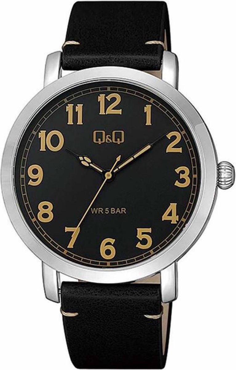 Mooi horloge QQ QB28J325Y-zwart