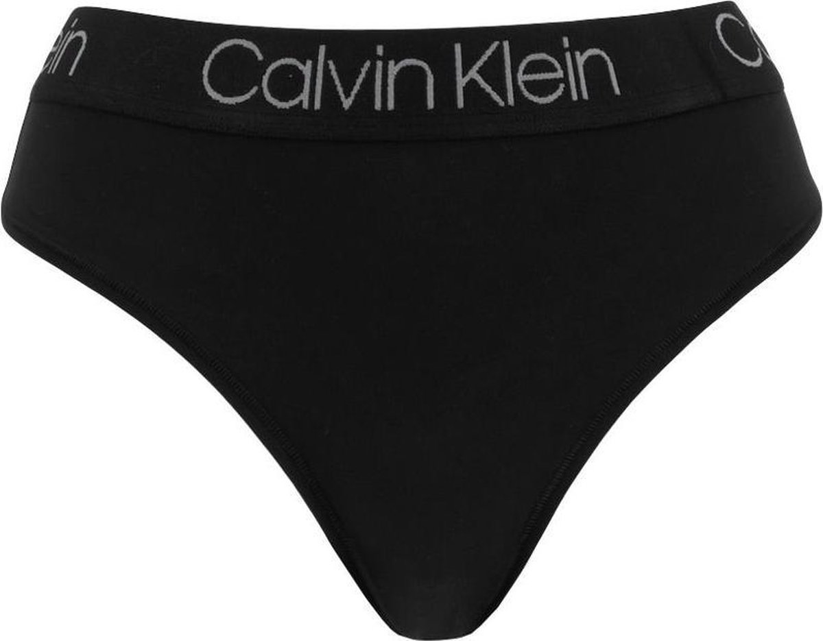 Calvin Klein dames hoge taille strings (3-pack), zwart, wit en grijs -  Maat: XS | bol.com