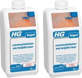 HG tegel cementsluierverwijderaar Voor alle soorten tegels en plavuizen - 2 Stuks !