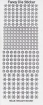 Fancy die stickers FDS002 transparent silver
