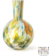 Design vaas Globe L - Fidrio COLORI - glas, mondgeblazen bloemenvaas - hoogte 40 cm
