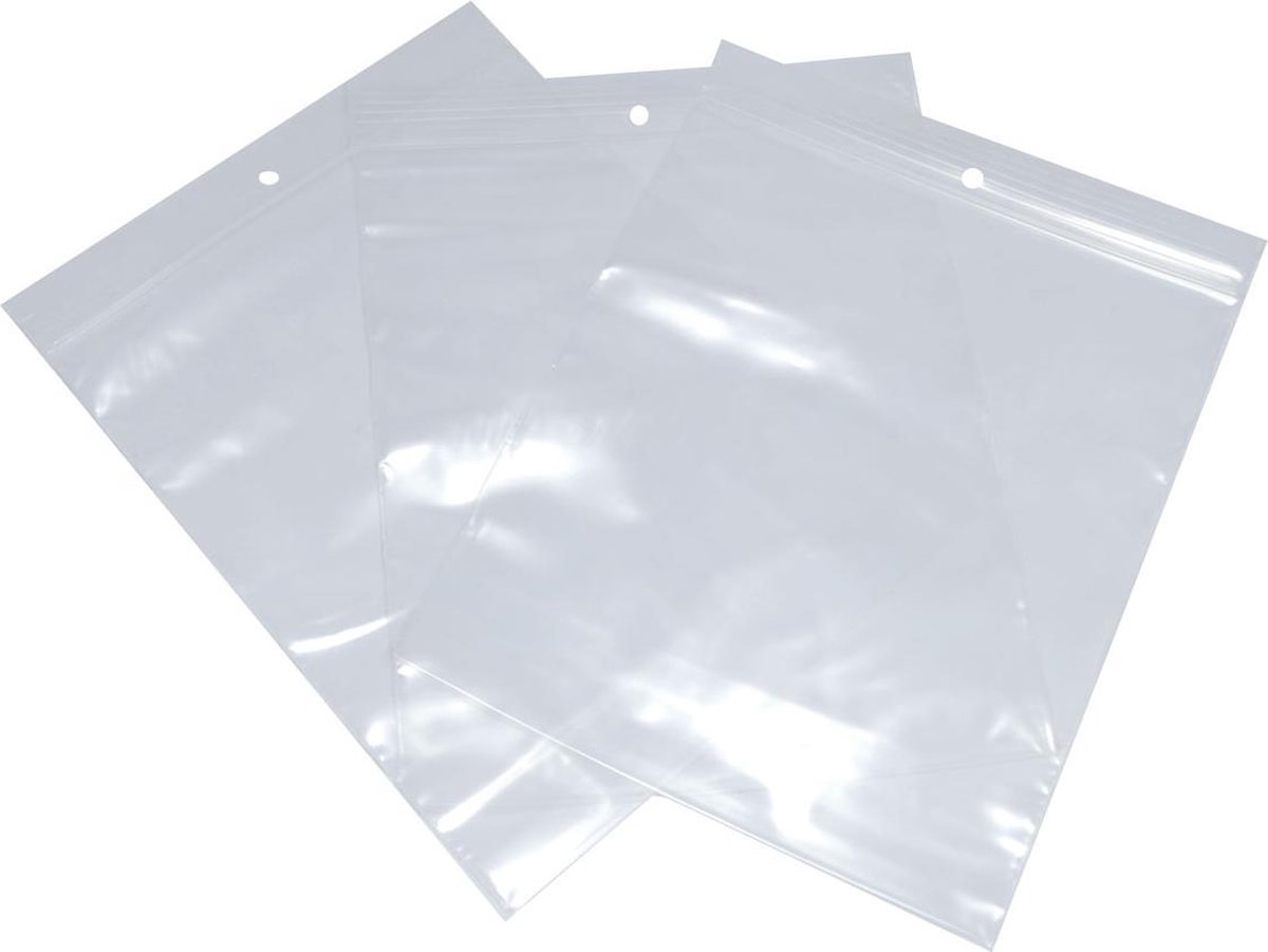 100 stuks - Gripseal - gripzak transparant - 160 mm – 250 mm