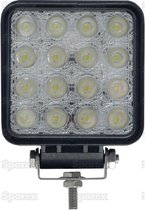 LED-werklamp, vierkant, 4000 lumen