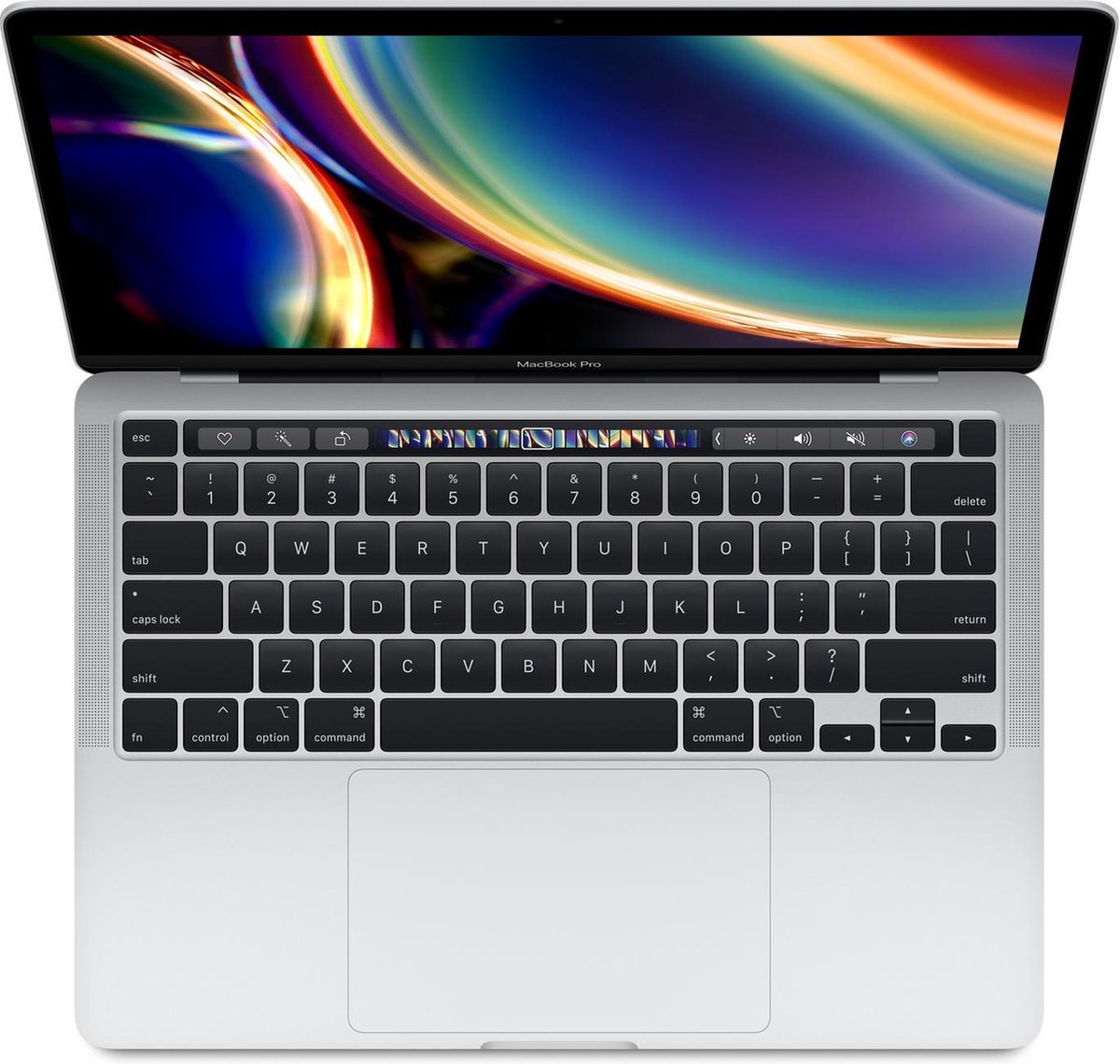 Refurbished MacBook Pro 13 inch Touchbar i5 2.0 16 GB 512 GB Zilver Gebruikt