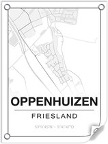 Tuinposter OPPENHUIZEN (Friesland) - 60x80cm
