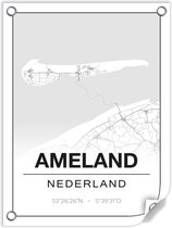 Tuinposter AMELAND (Nederland) - 60x80cm