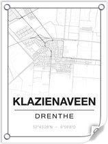 Tuinposter KLAZIENAVEEN (Drenthe) - 60x80cm