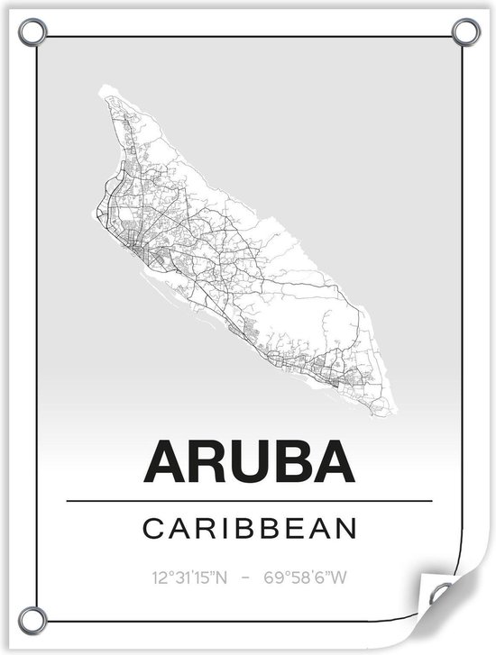 Tuinposter ARUBA (Caribbean) - 60x80cm