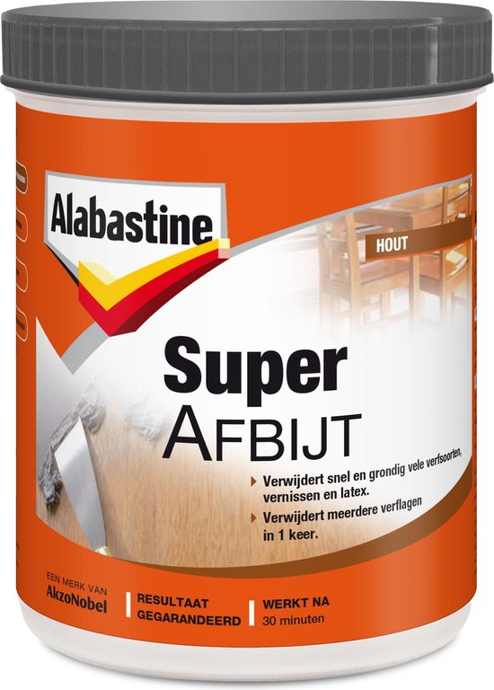 Foto: Alabstine superafbijt gel hout transparant 1 liter